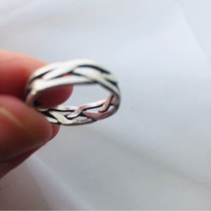 Texas James Avery Tresse ring size 6 925 vintage